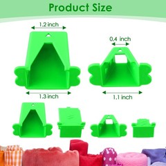 Ceoighe 2 Pack Jelly Roll Fabric Tube Maker, 4.53 x 4.13 x 1.18 inches, Green