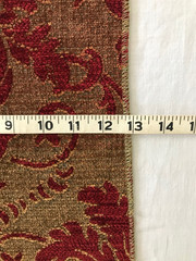 Vintage Upholstery Fabric SAMPLE, Soft Chenille for PILLOWS–Crafts, Gorgeous