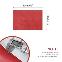 Suede Headliner Fabric with Foam Backing Material – Red 36*60 Inch