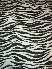 3 yds Black White Zebra Print Fabric Animal Print Theme Textile Material