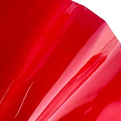 16×48 Inch Red 12 Gauge Clear Tinted Plastic Vinyl See Through Fabric Roll