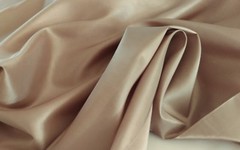 Tan Beige Taffeta 100% Polyester 59/60″ wide by the yard or roll. Free swatches.