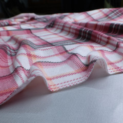 Plaid Double Brushed Poly Spandex Jersey Knit Fabric (5 Colors) – By the Yard