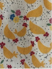 3.3/4 Yards Cherry Berry Chickens by Sharon Yenter 2000 for, In The Beginning …