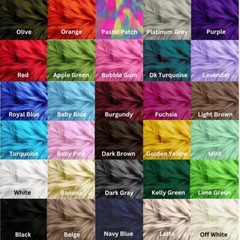FabricLA Shaggy Faux Fake Fur Fluffy Fabric by the yard | Artificial Art & Craft
