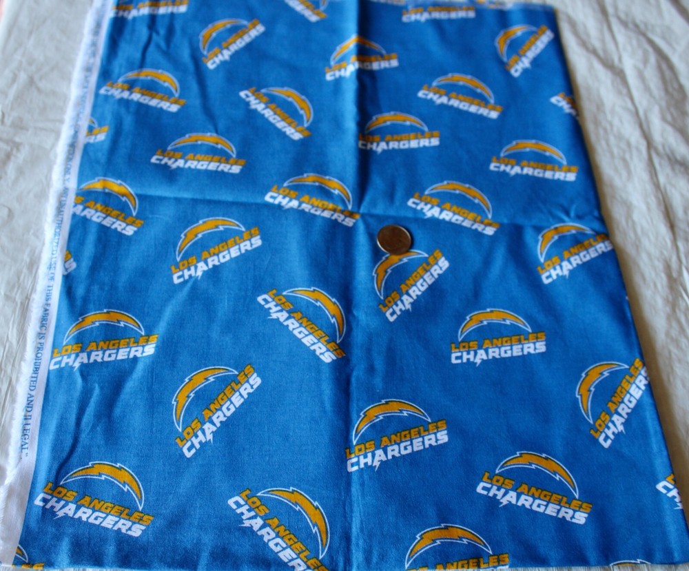 Los Angeles Chargers NFL Football Sports Cotton Quilting Fabric 28″ x 59″