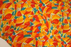 One yd Abstract Mod FABRIC Silky Jacket Lining Quilt Clothing 60″ x 36″ BTY
