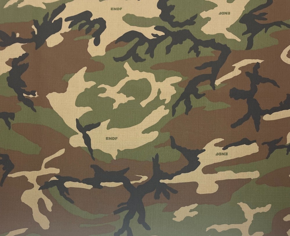 ETHIOPIAN WOODLAND NY/CO RIPSTOP CAMOUFLAGE FABRIC MILITARY CAMO BY YARD 66″W