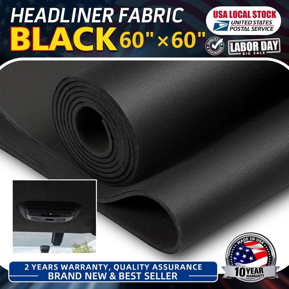 60″×60″ Interior Flat Knit Material for Car Truck Roof Headliner Material Fabric