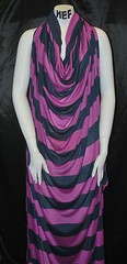 Tencel Recycled Polyester Knit Jersey Yarn Dyed Fabric Ecofriendly Stripes 5 oz