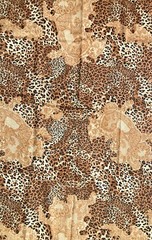 Animal Print with Lace Print Cotton Fabric for Face Masks ~ 44″x71″ almost 2yds