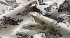 PREMIER PRINTS BIRMINGHAM MERCURY COUNTRY TOILE WORN AWAY FABRIC BY THE YARD