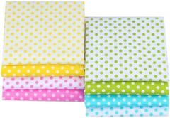 8 PCS Multicolors Polka Dots Cotton DIY Craft Quilting Sewing Patchwork 16×20″