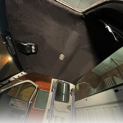 Black Suede Headliner Fabric with Foam Backing Car Interior Wrap Kit 70