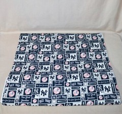 New York Yankees ~ Logo Pattern MLB Cotton Fabric 1/4 Yard 9” X 56”