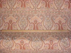 5-3/4Y Lee Jofa 2014124 Alsace Paisley Grey Mocha Linen Print Upholstery Fabric