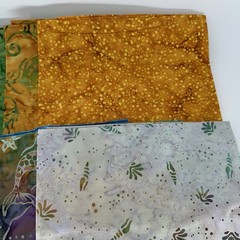 High-Quality Quilting Fabric, One Yard Bundles Package Of 10 Assorted Multicolor
