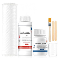 Carbon Fiber Repair Kit, Carbon Fiber Kit, 8″ Twill Carbon Fiber Cloth, 100G Epo