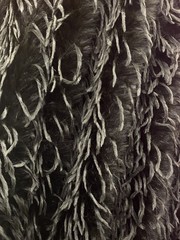 Black Feather Faux Fur Fabric Soft Short Pile Feather Trim Fabric – Bridal
