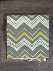 Mill Creek Fabrics Terrabone Chevron Yellow Gray Cotton Upholstery Fabric 4 Yds