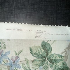 Lot of 4 Vintage Waverly Fabric Samples Craft Scraps Briarcliff San Marco AS IS
