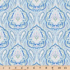 New Traditional Arabella Cobalt PWLA003 Floral 100%Cotton By Half Yard Cont Cuts
