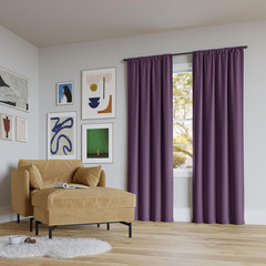 Rianna Theater Grade Extreme 100% Total Blackout Rod Pocket Curtain Panel, Ameth