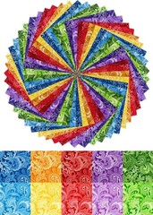 50pcs 10 x 10 inches Multicolor Cotton Fabric Bundle Squares for Quilting Sew…