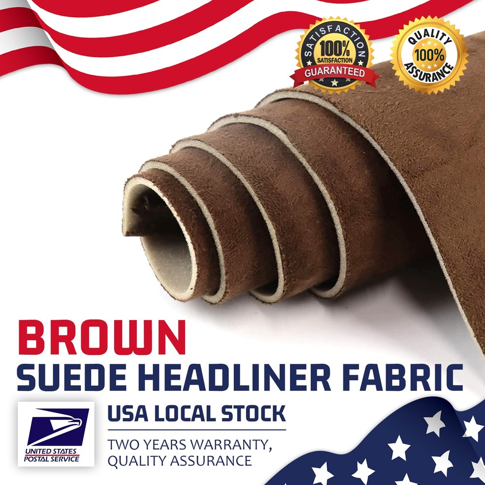 NEW 60″x60″ Brown Multi-functional Auto Roof Lining Headliner Fabric for SUV