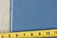 By 1/2 Yd, Vintage, White Pin-Dots on Blue Lighter-Weight Cotton, V767