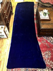 Royal Blue Silk Velvet Fabric. 4 Yards x 40.5”