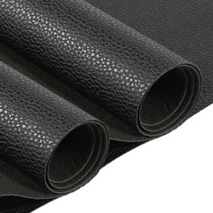 Faux Leather Sheets 2 Yards 54 x 72 Black Vinyl Fabric Upholstery 1.0mm Thick