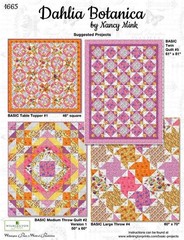 Wilmington Prints – Dahlia Botanica – Repeating Border Stripe Multi, Fabric BTY