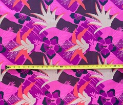 African Stretch Cotton Satin Fabric- Purple, Black, Brown “Jasmine”, Per Yard