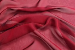 1yard X 1.35meter Wedding Dress Gauze 2 Tone Yarn Dyed Ombre Silk Chiffon Fabric