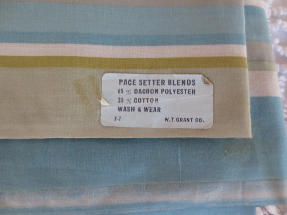 3550. PACE SETTER Polyester/Cotton STRIPE Apparel, Craft FABRIC–44″ x 3.5 yds.