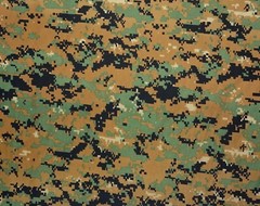MARPAT WOODLAND MILITARY DIGITAL CAMO 400D NYLON CORDURA DWR FABRIC BY YD 60″ W