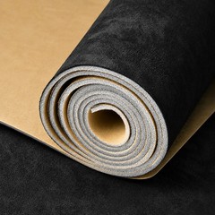 Suede Headliner Fabric Self-Adhesive W/Roller Auto Interior Roof Upholstery BK