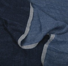 100% linen fabric 220gsm PREWASHED Double side Flax Craft Blue Navy