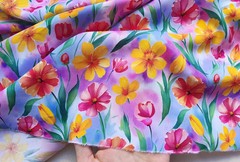 Digital Material 55”Wide Soft Rayon Viscose Poplin Fabric Children Clothing