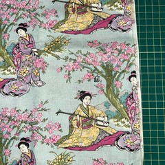 Geisha’s Asian Vintage Cotton Fabric 1/2 Yard (18 By 60”)