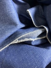 9oz Medium Wash Indigo Cotton Chambray Denim 63″ Wide Mid Weight by Yard Fabric