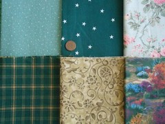 30 GREEN Floral Tonal Blenders Fat /Long Quarter Lot Quilt Cotton Fabric