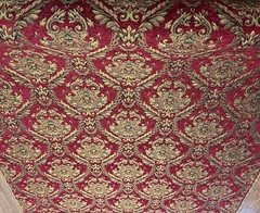 Fabric sold by yard Upholstery Drapery Chenille classic Damask design 60″ Wide