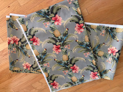New 10.75 yd Tommy Bahama Beach Bounty Tangelo Waverly Outdoor Fabric-4.75yd&6yd