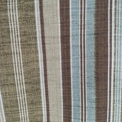 Tommy Bahama Woven Cotton Fabric “Vera Cruz” Brown/Aqua Stripe Home Decor 54×40″