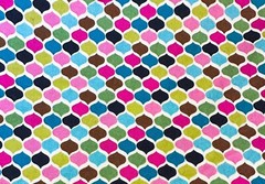 Brother Sister Design Studio Rainbow Fish Scale Jewel Tone Quilt Fabric 3/4 Yard