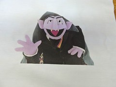 1 COUNT VON COUNT SESAME STREET QUILT BLOCKS SEWING ELMO KIDS BLANKET QUILTING