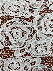 Aleah OFF WHITE Guipure Venice Medium Weight Lace Fabric by the Yard – 10147