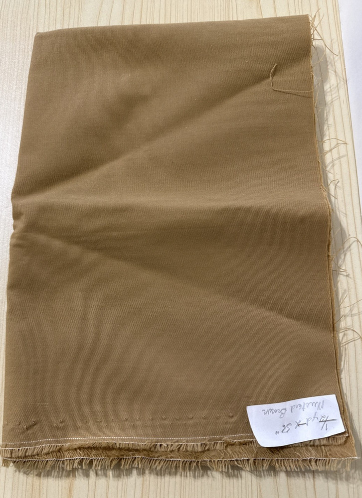 Fabric 1/2 yard x 56″ Mustard Brown Canvas Like Heavy Texture